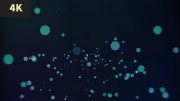 Convex circle speheres background animation light reveal 2 blue green 4K img